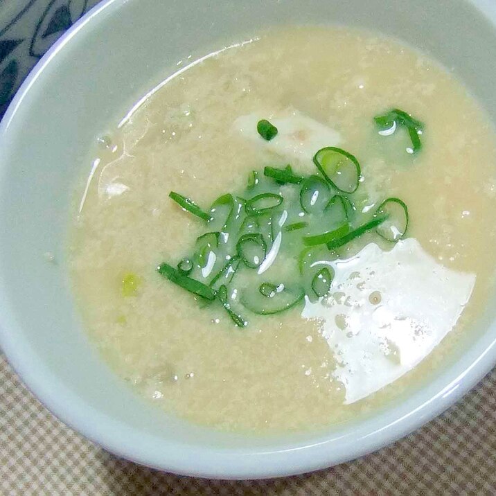 豆乳味噌で白菜スープ